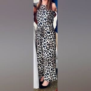 Leopard print jumpsuit